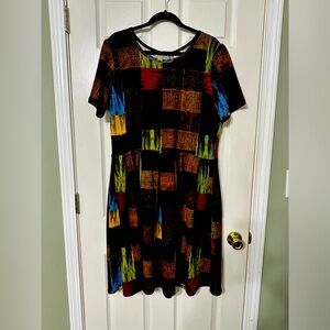 LuLaRoe Amelia Dress EUC 3X XXXL 3XL